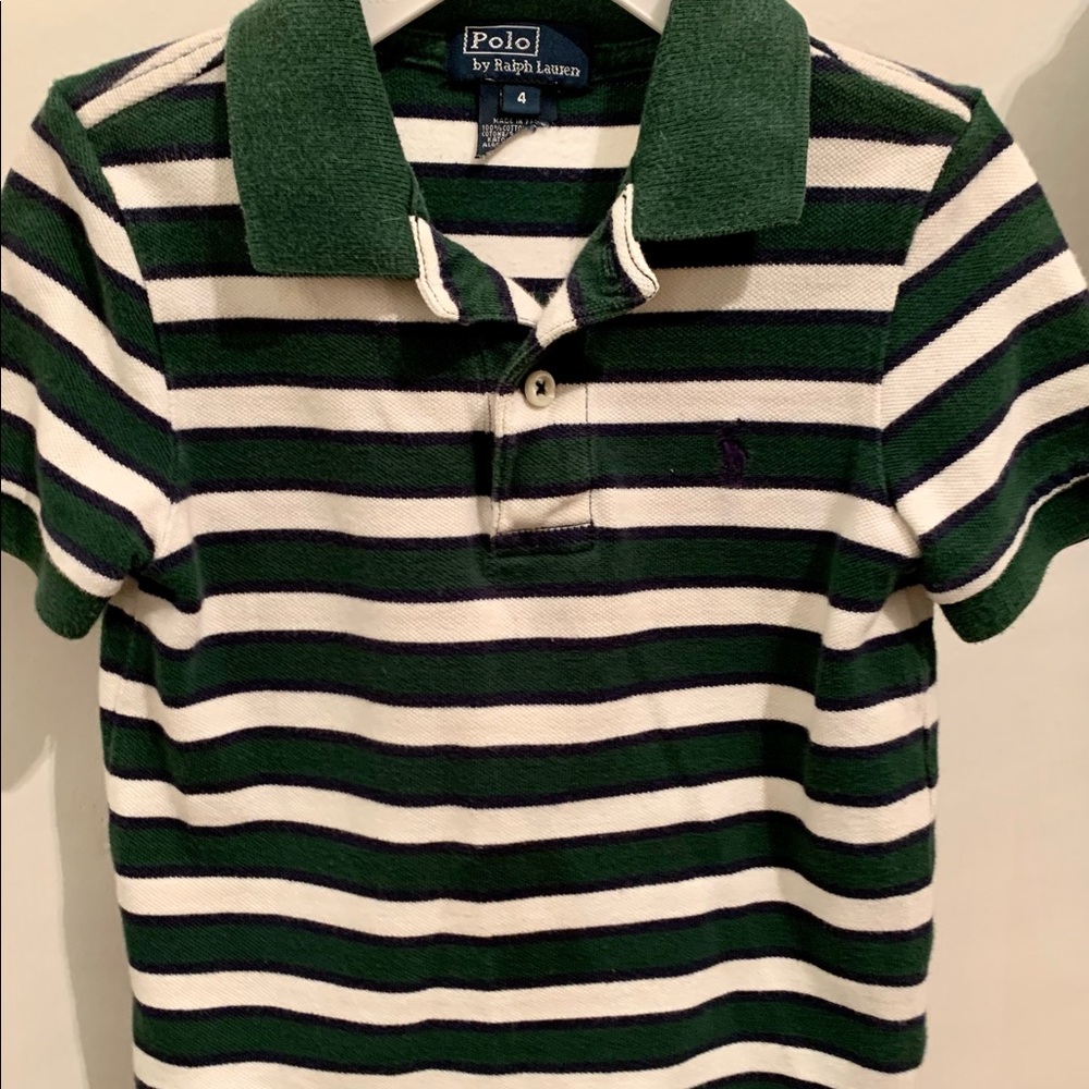 Boy’s Striped Ralph Lauren Polo Shirt
Size 4
